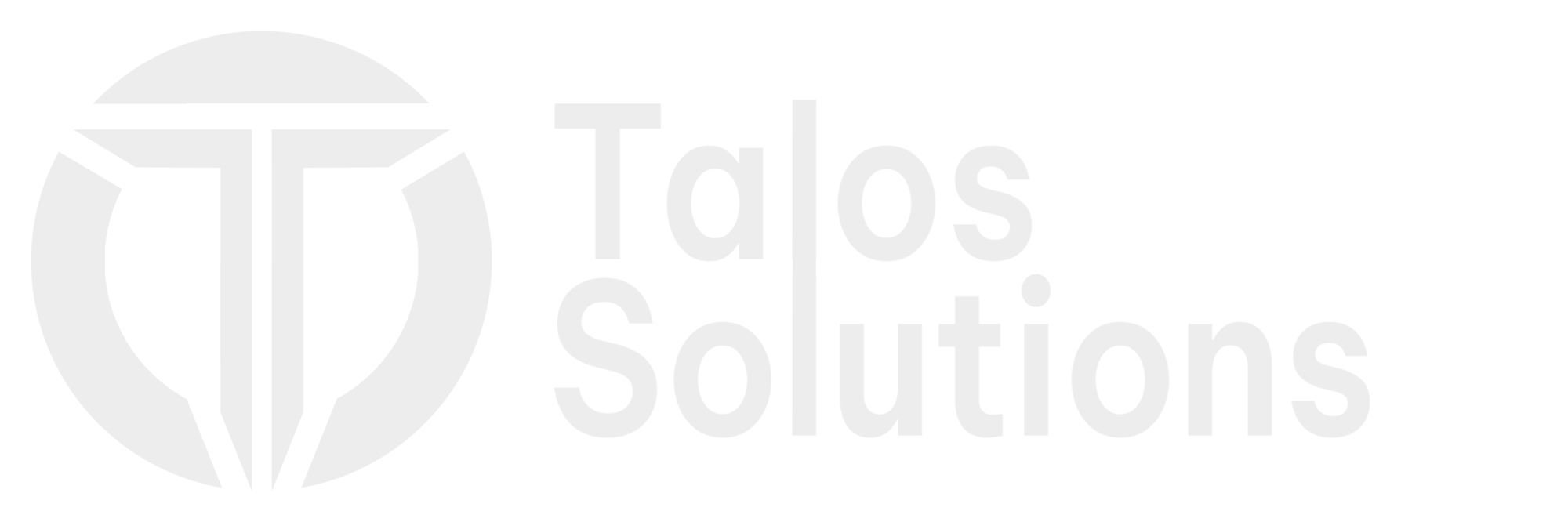 Talos Full Logo White